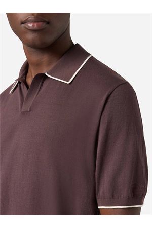 Contrast Cotton Sloan Short Sleeve Polo Shirt MC2 SAINT BARTH | Polo Shirt | SLO001400098L